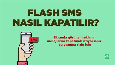 Flash sms kapatma